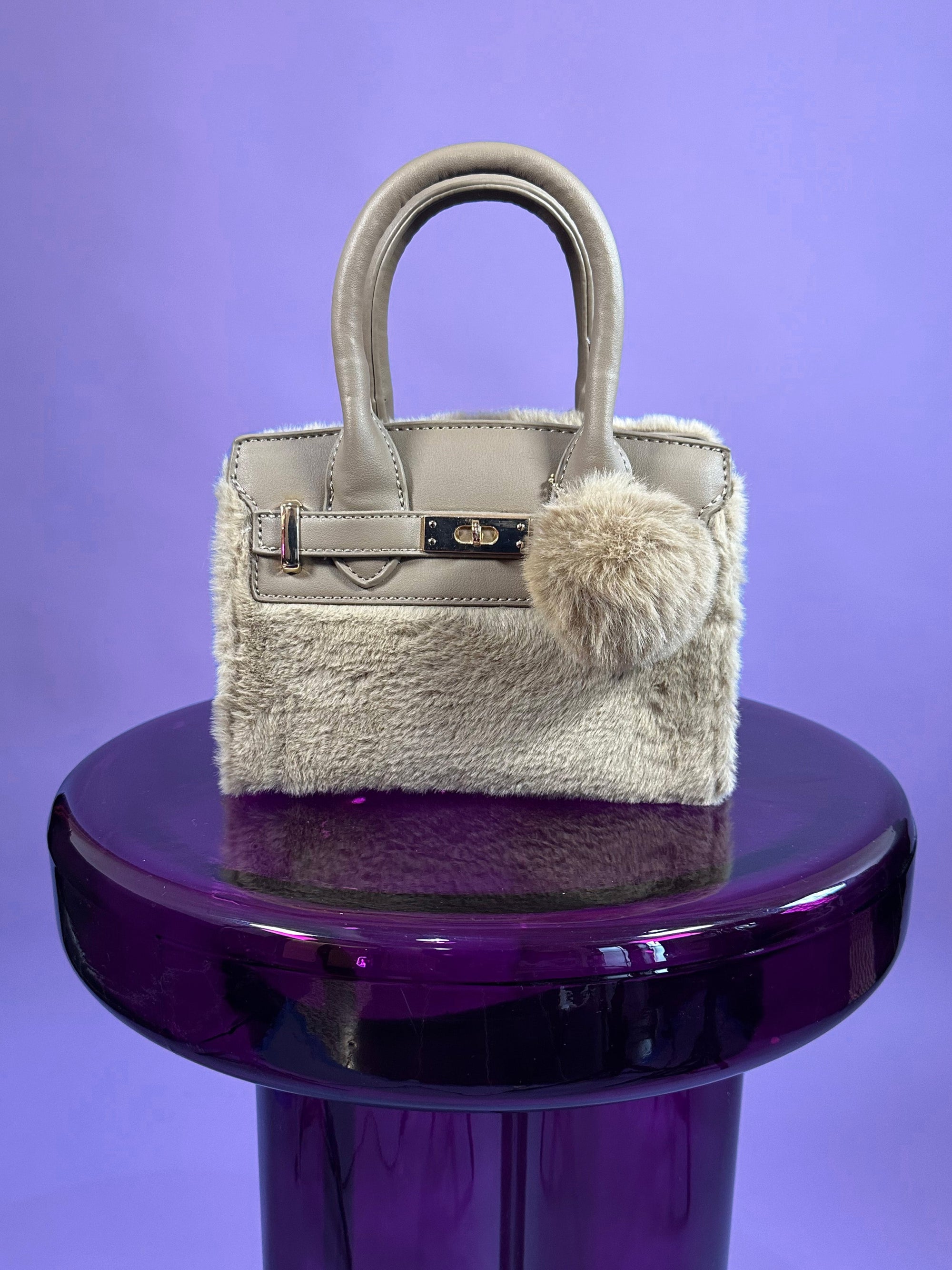 Mini Faux Fur Handbag