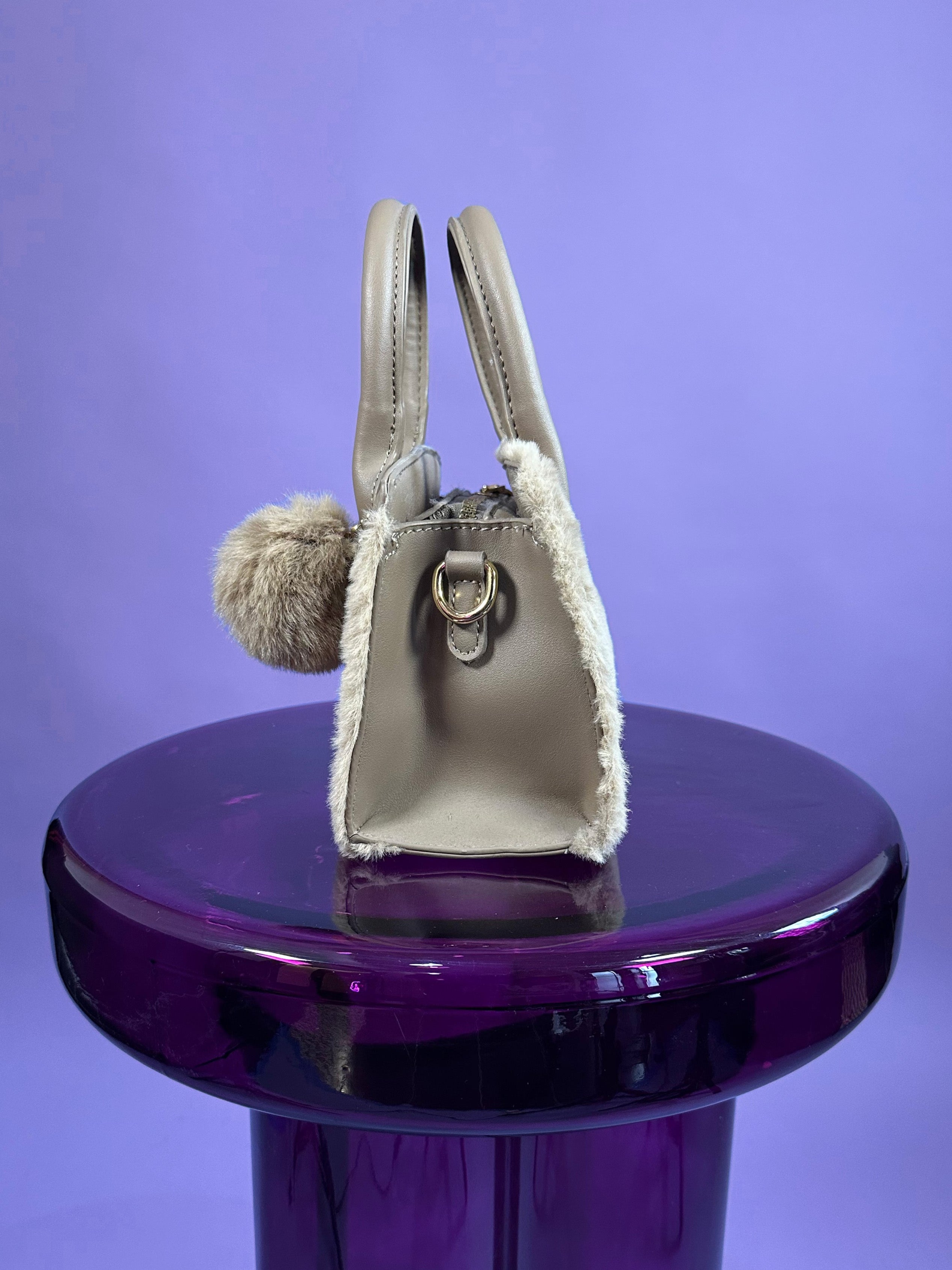 Mini Faux Fur Handbag