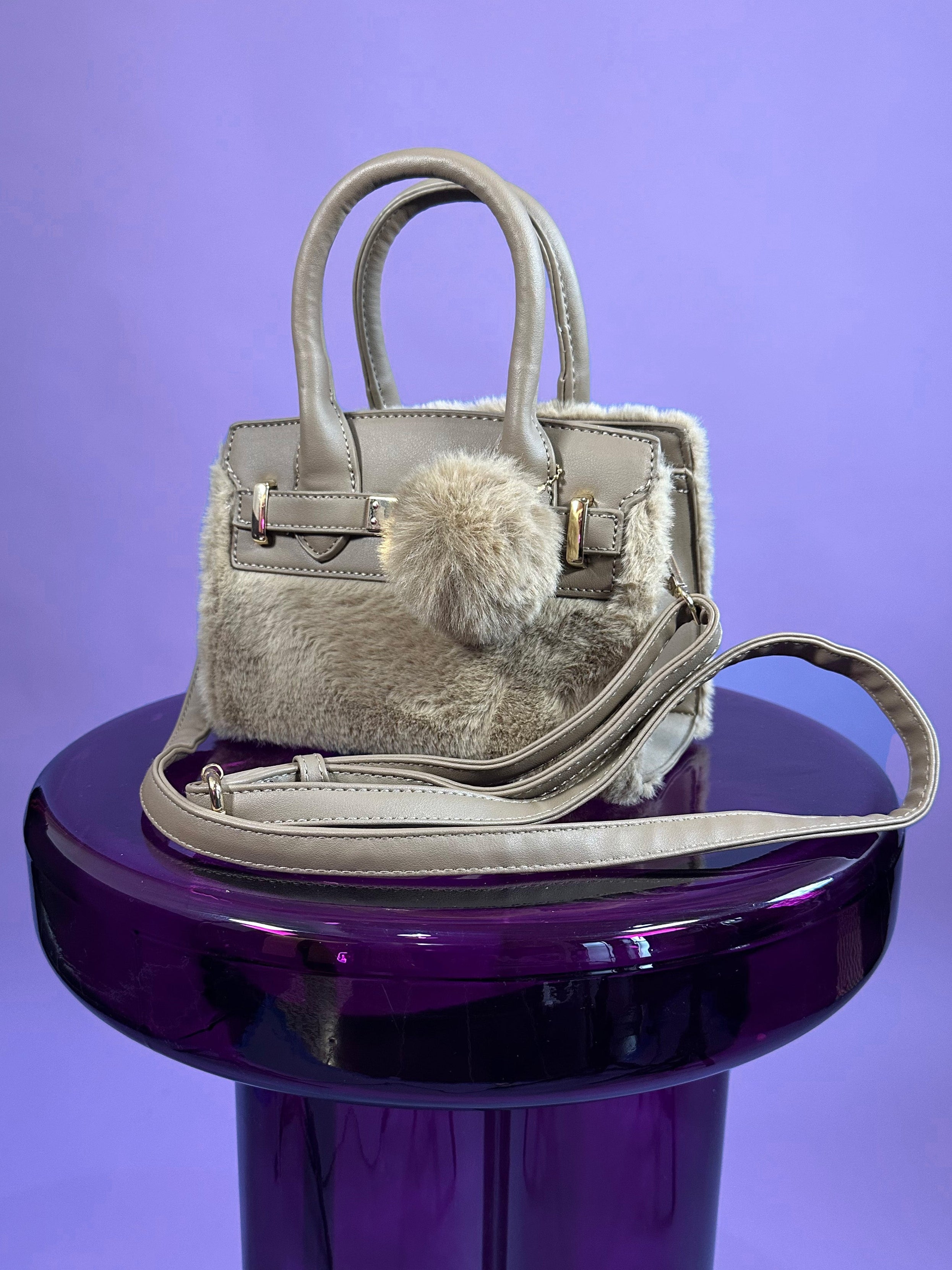 Mini Faux Fur Handbag