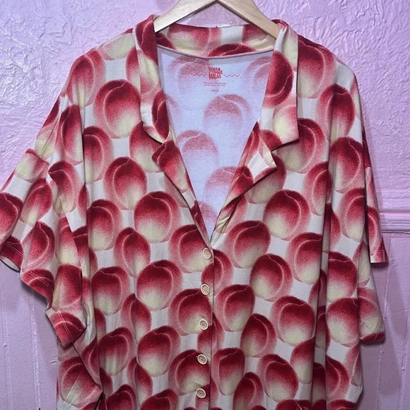 Tamara Malas Yasmine Shirt Dress in Peach Sz 30/32 5X