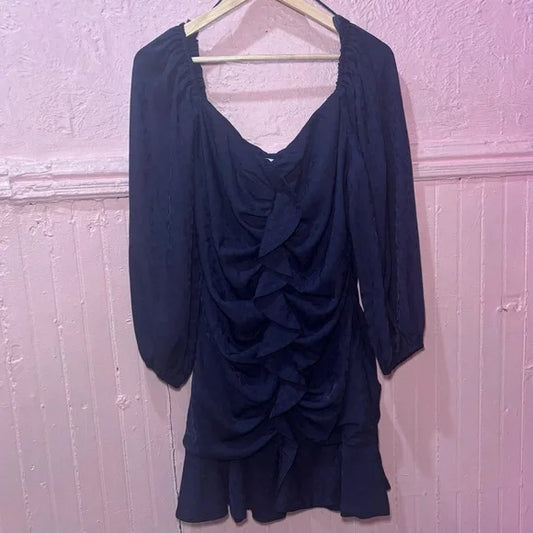 ASTR The Label Navy Flutter Dress size XL