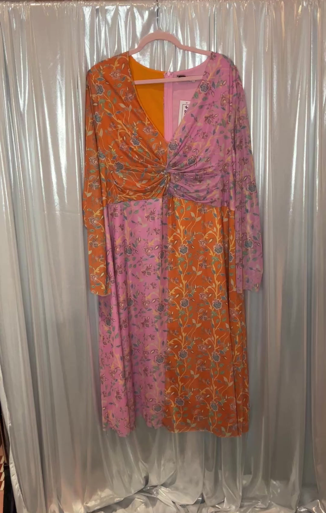 Rachel Antonoff pink + orange floral mesh dress (24) – Plus BKLYN
