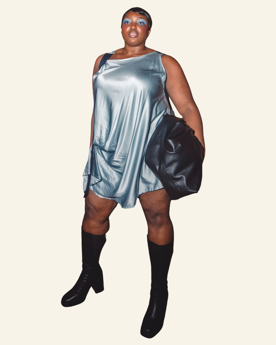 FIONA COLE ORIGINAL SATIN ADJUSTABLE DRESS