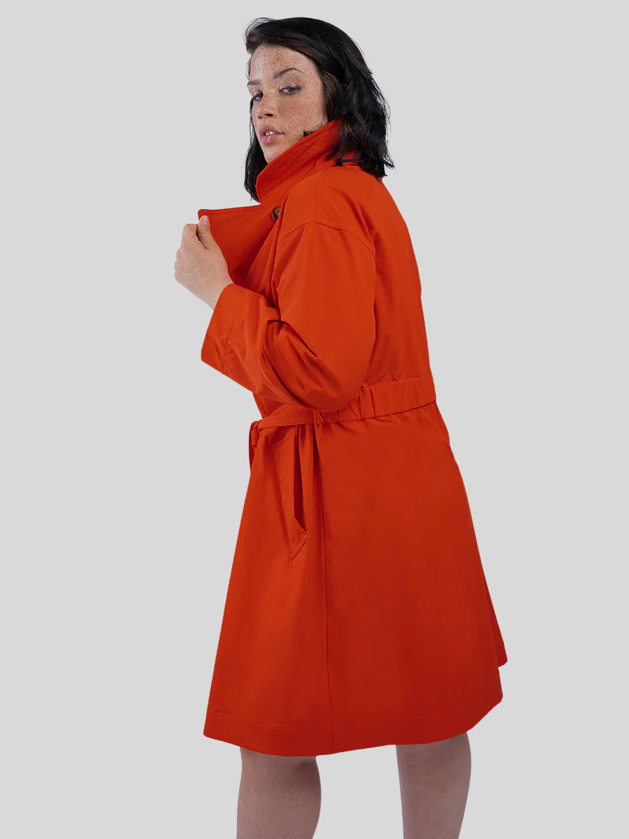 See Rose Go Poppy Red Brilliant Trench (0X & 1X)