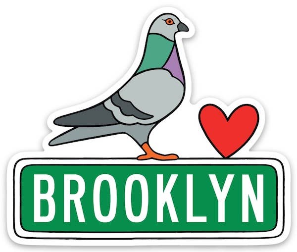 The Found - Brooklyn Pigeon Die Cut Sticker