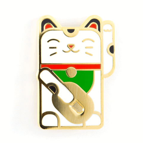 These Are Things - Lucky Cat Enamel Pin