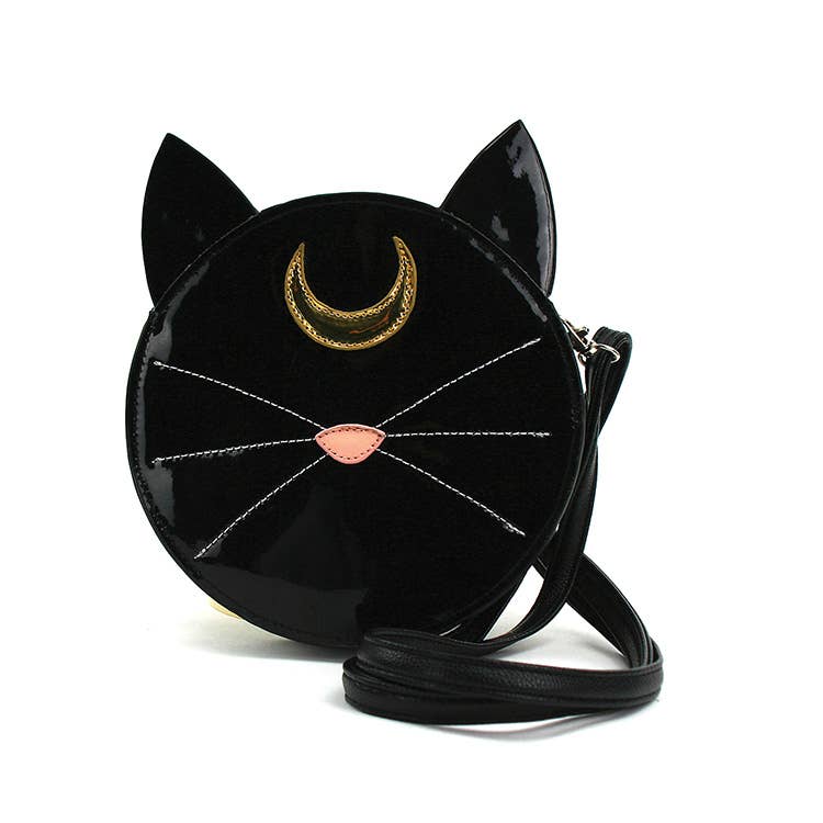COMECO INC - 89545UB Mystical Black Cat Face Crossbody Bag