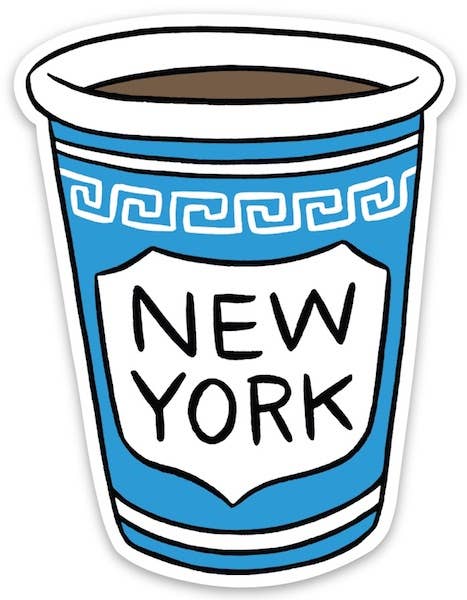 The Found - NYC Coffee Cup Die Cut Sticker