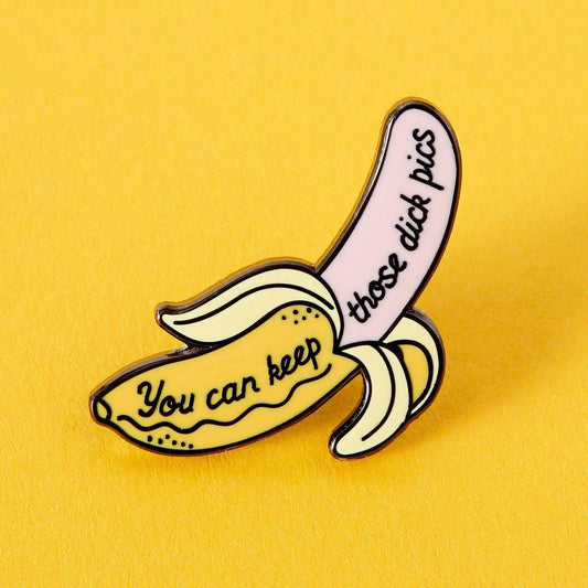 Punky Pins - Keep Your Dick Pics Enamel Pin