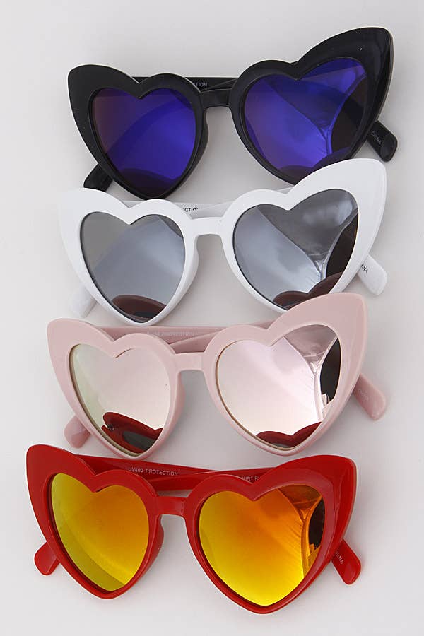 Shop Neighbors - Heart Fashion Sunglasses: MIX COLOR