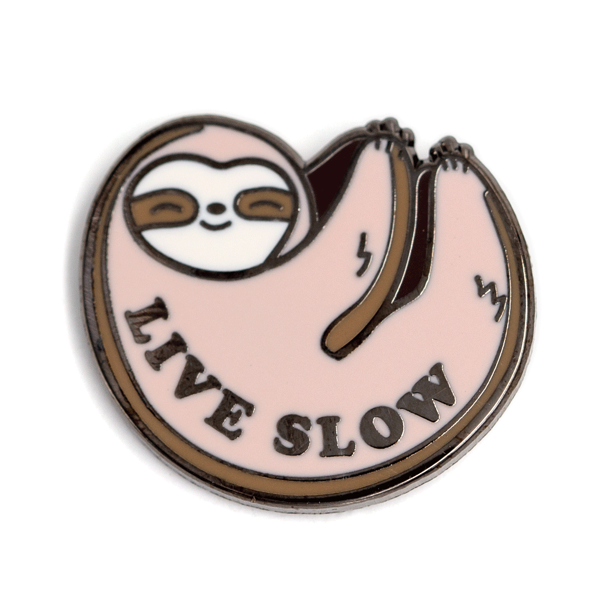 These Are Things - Live Slow Sloth Enamel Pin