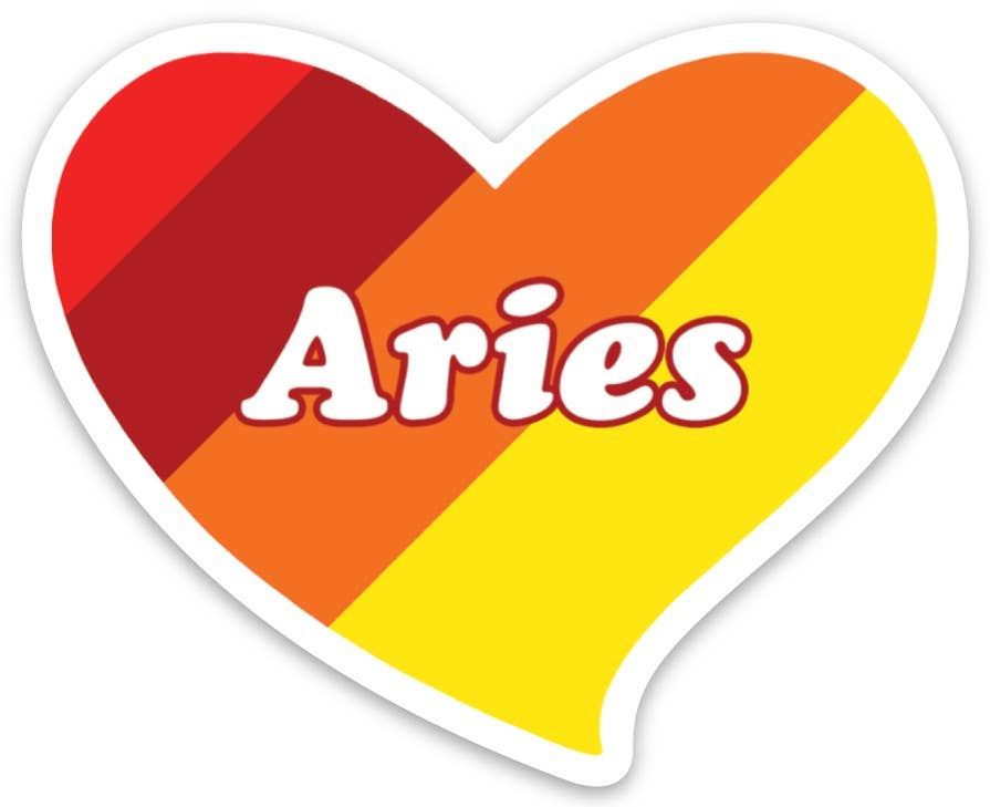 The Found - Aries Heart Die Cut Sticker