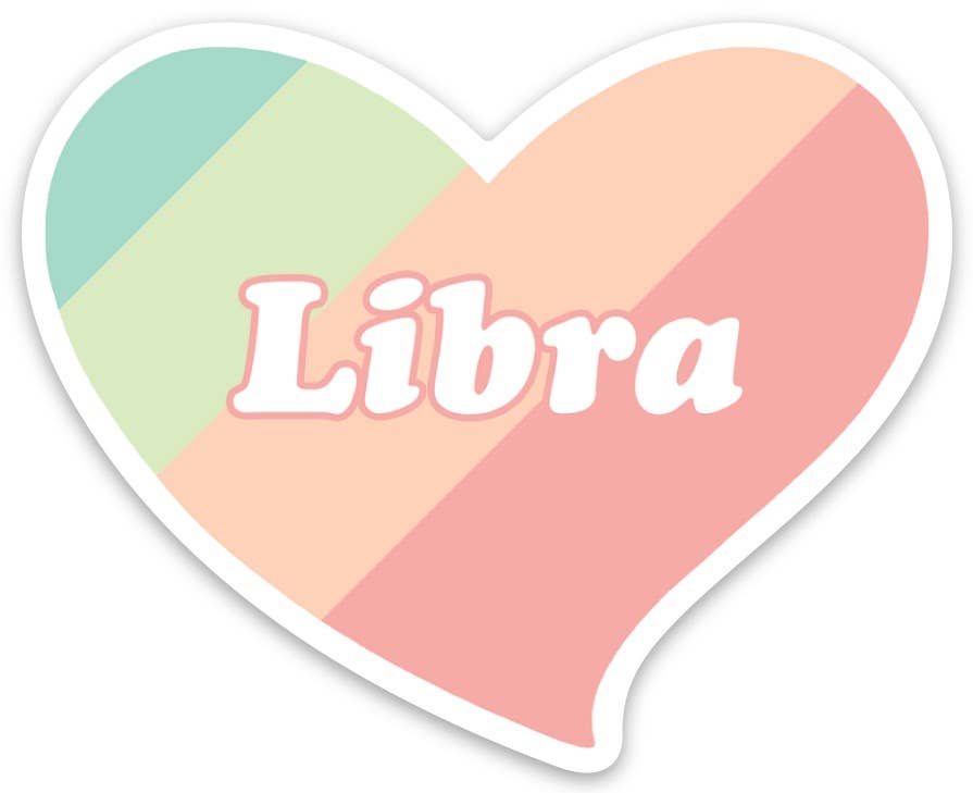 The Found - Libra Heart Die Cut Sticker