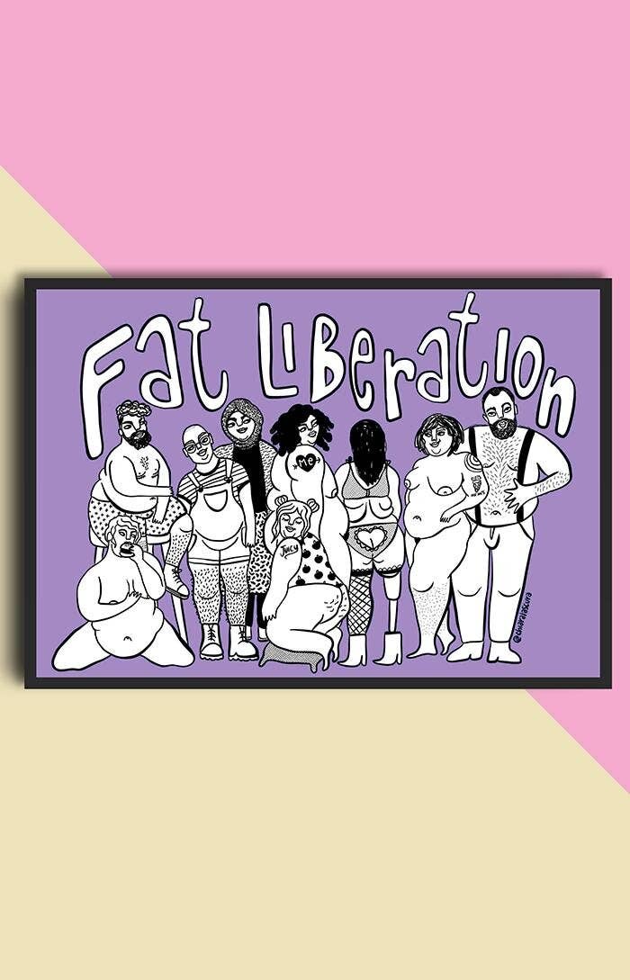Chiaralascura - Fat liberation - Body positive Art print