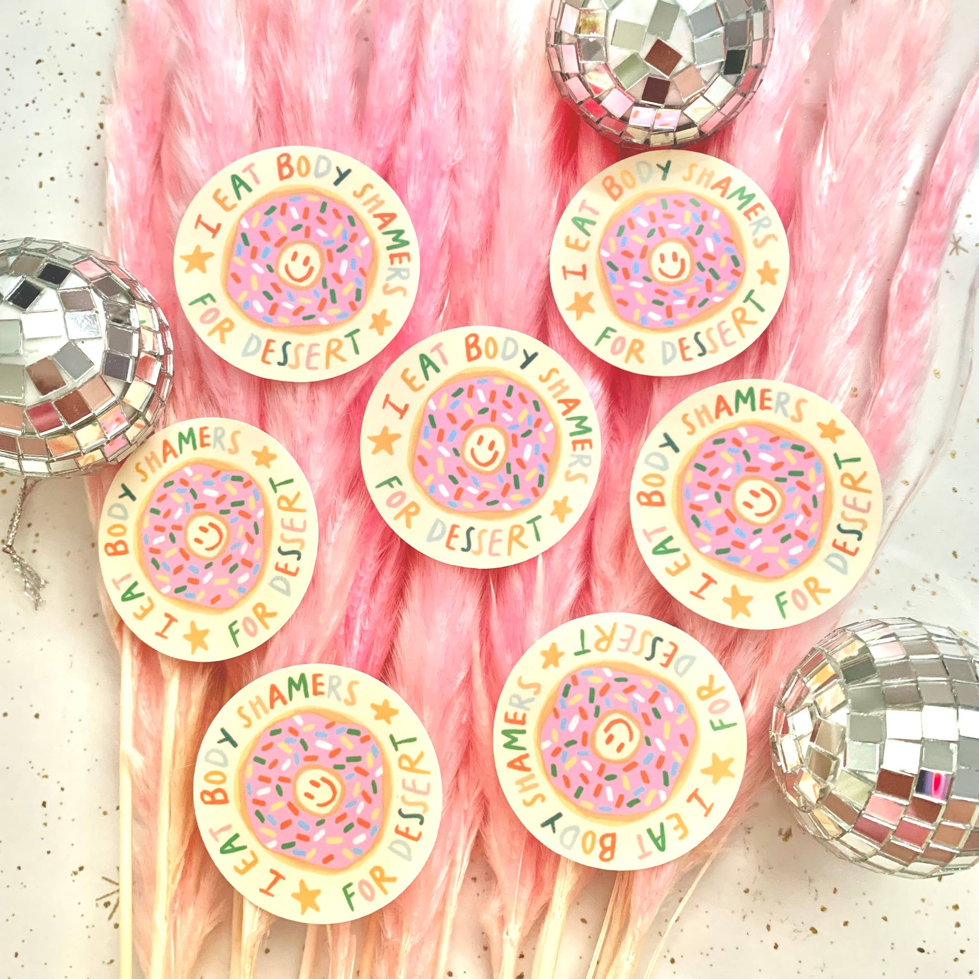 I Eat Body Shamers For Dessert Sticker