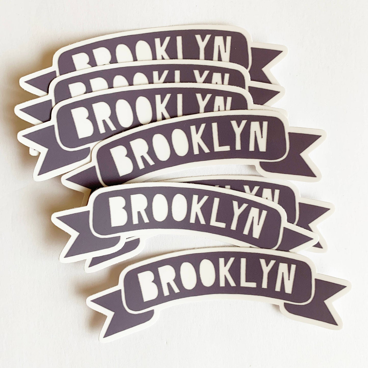 Made by Nilina - Brooklyn Vinyl Sticker - BK NY Banner New York City Souvenir