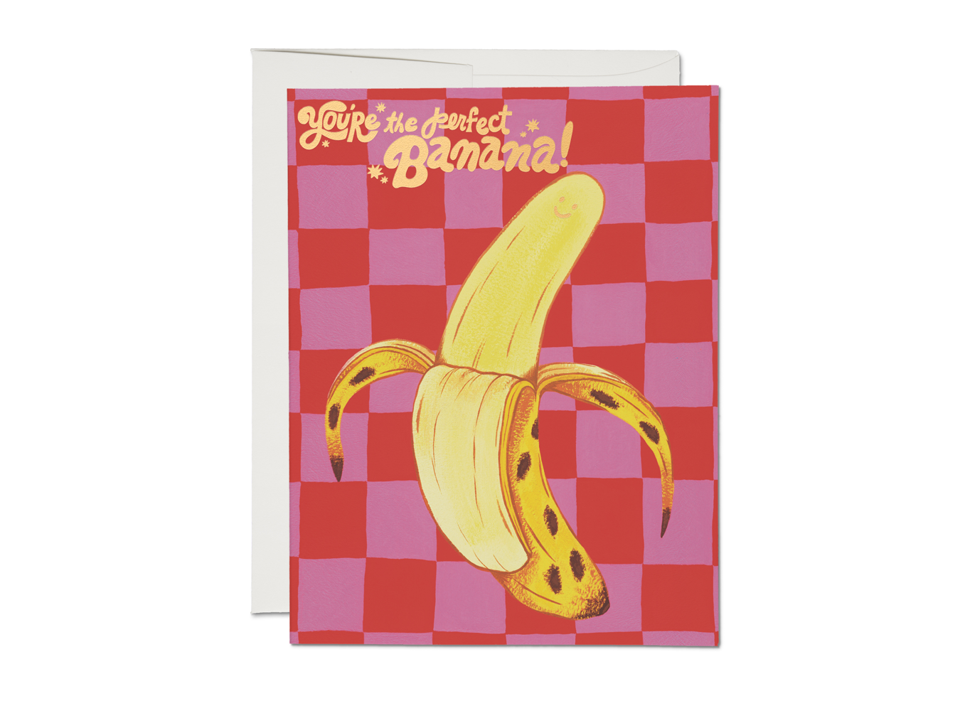 Red Cap Cards - Perfect Banana friendship greeting card