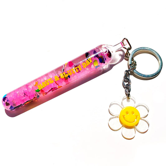 Krystan Saint Cat - Have A Slutty Day Sparkle Wand Keychain