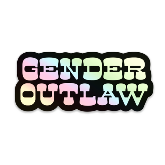 The Little Gay Shop - Gender Outlaw Holographic Sticker