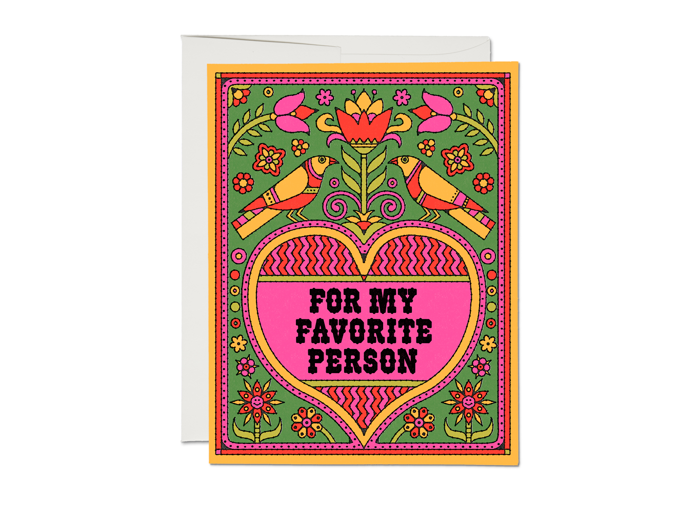 Red Cap Cards - Favorite Person love greeting card