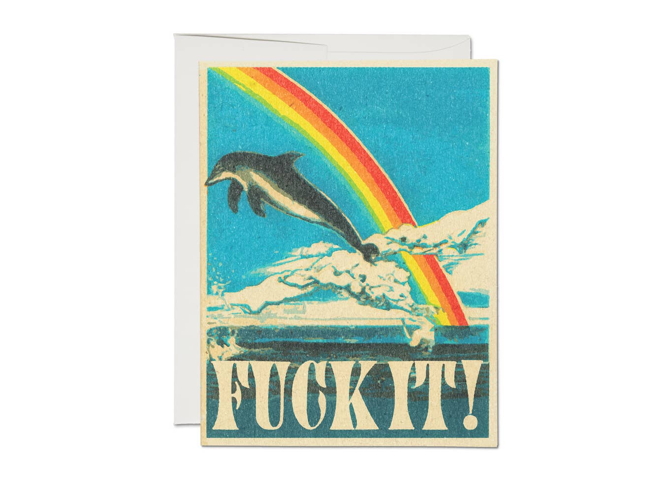 Fuck It! Dolphin Greeting Card