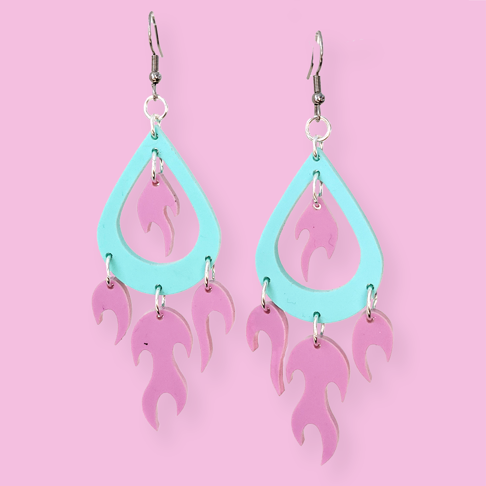 Cookie Smut - Dragon Flame earrings