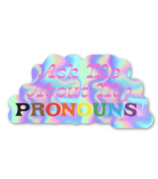 Ash + Chess - Sticker - Pronouns