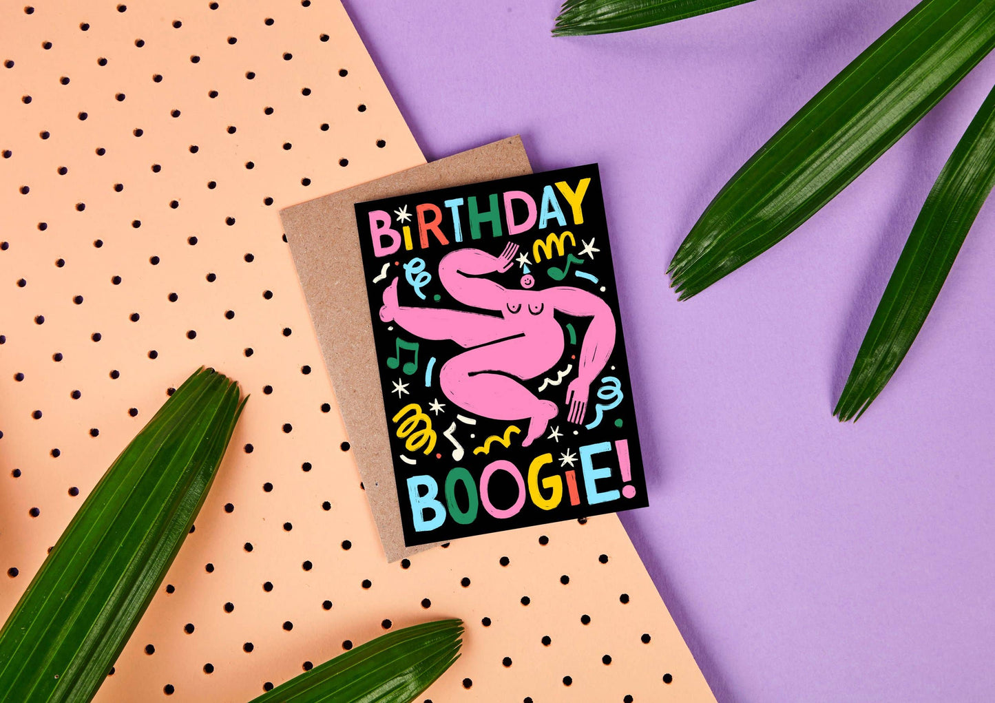 Rumble Cards - Birthday Boogie - Birthday Card - Naked Dancing
