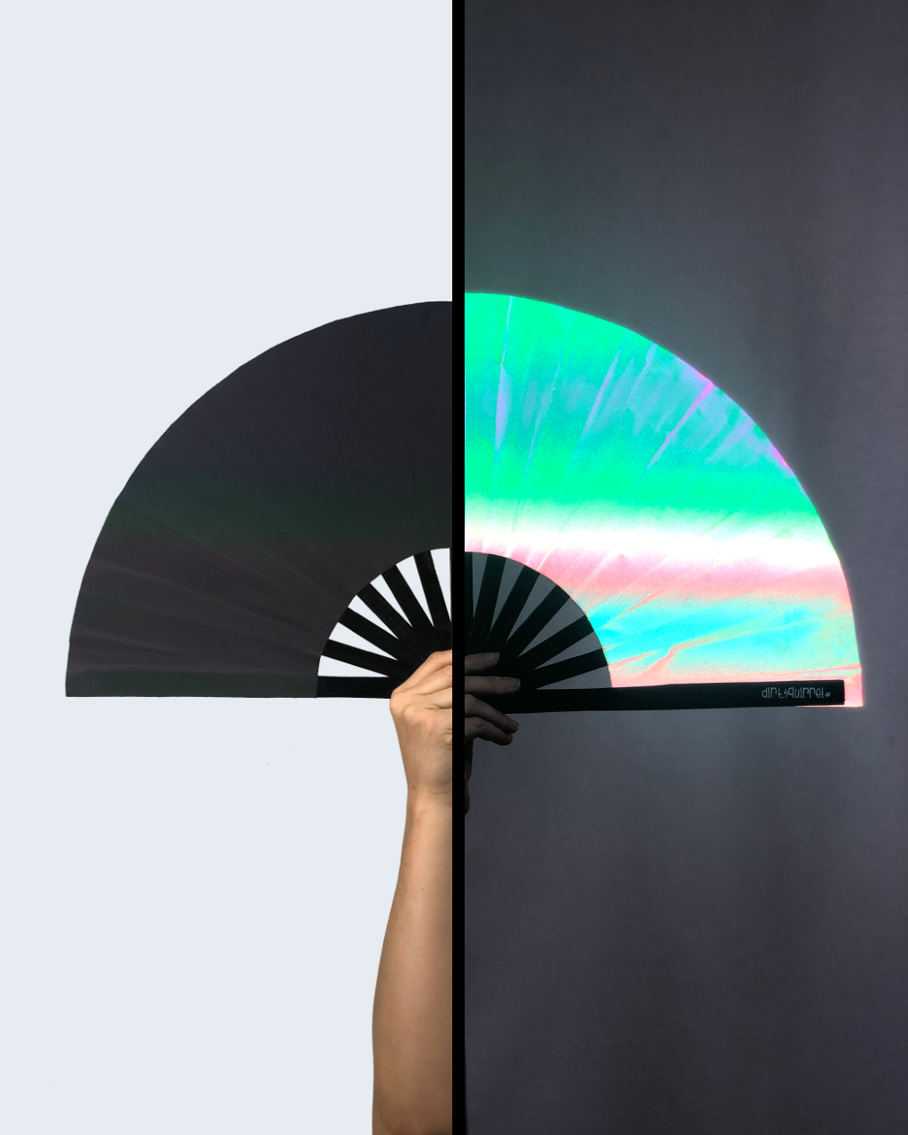 Dirt Squirrel Apparel - Reflective Rainbow Fan