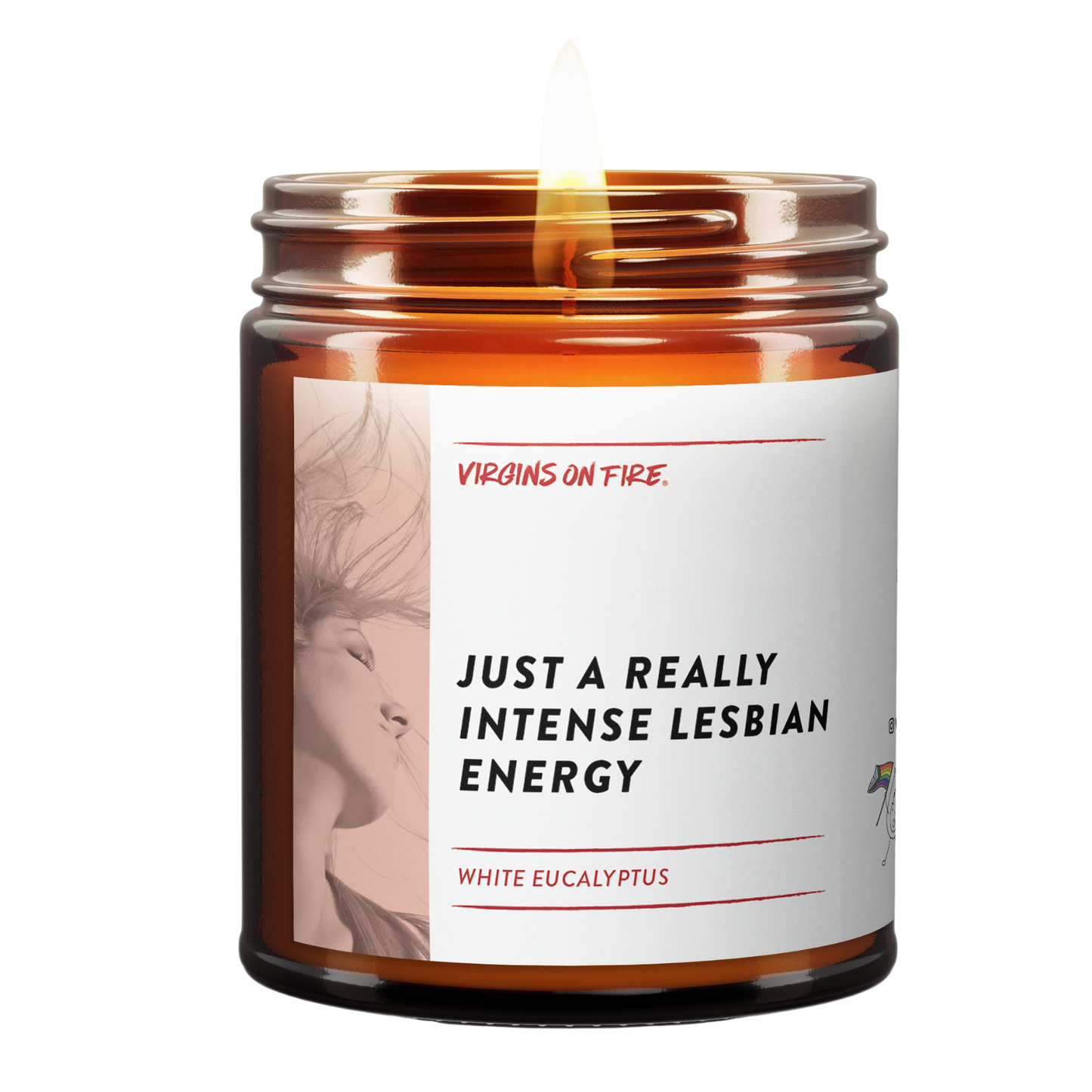 Virgins On Fire Candle Co. - JUST A REALLY INTENSE LESBIAN ENERGY (Eucalyptus) Soy Candle