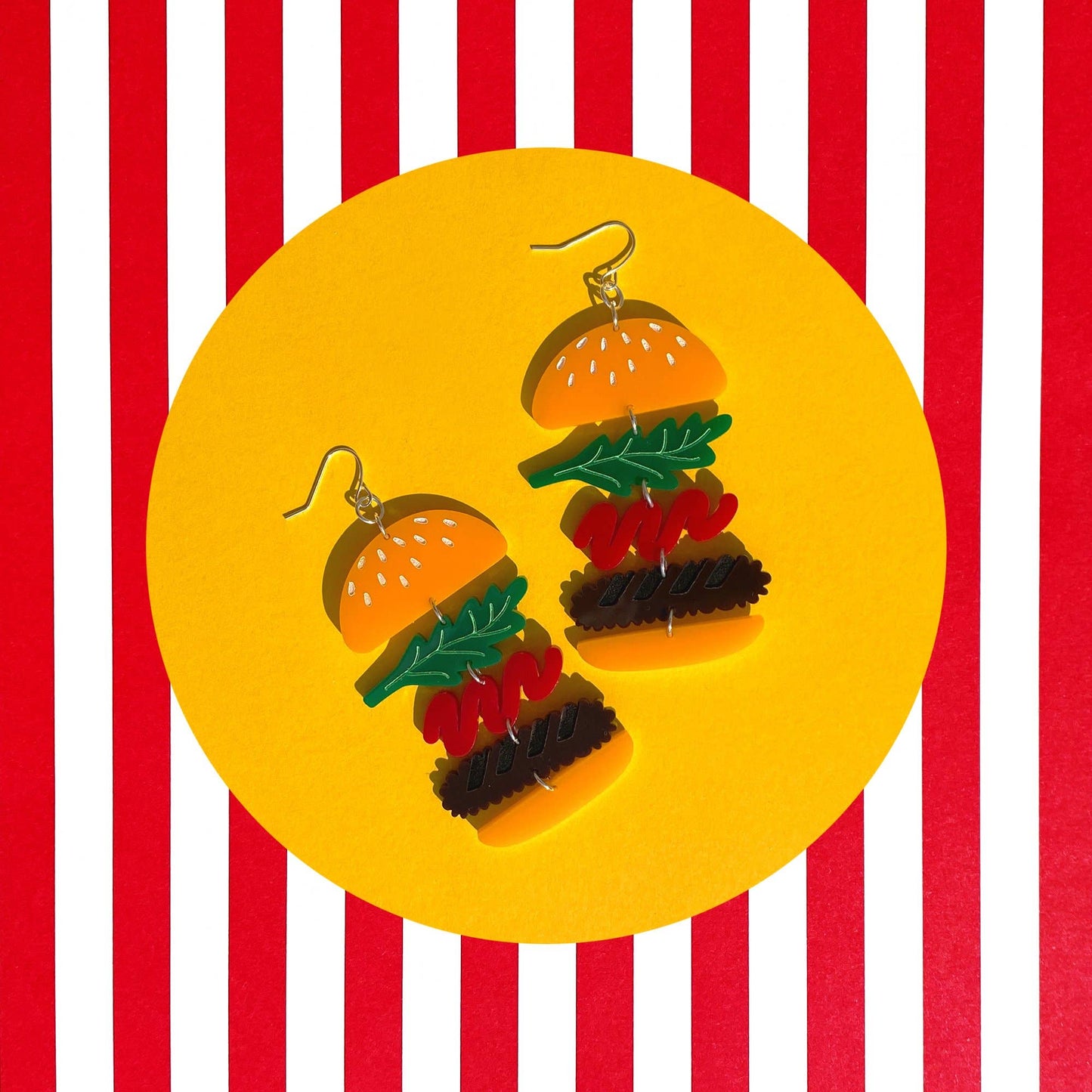 Frank Goodness - The Totally Possible Burger Drop Earrings