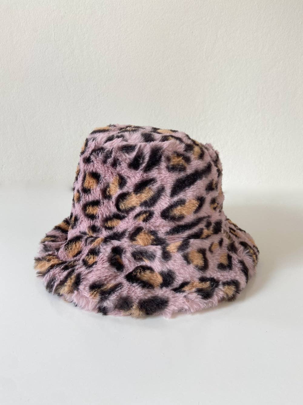Solar Eclipse - Pink Animal Print Bucket Hat | Vegan Faux Fur