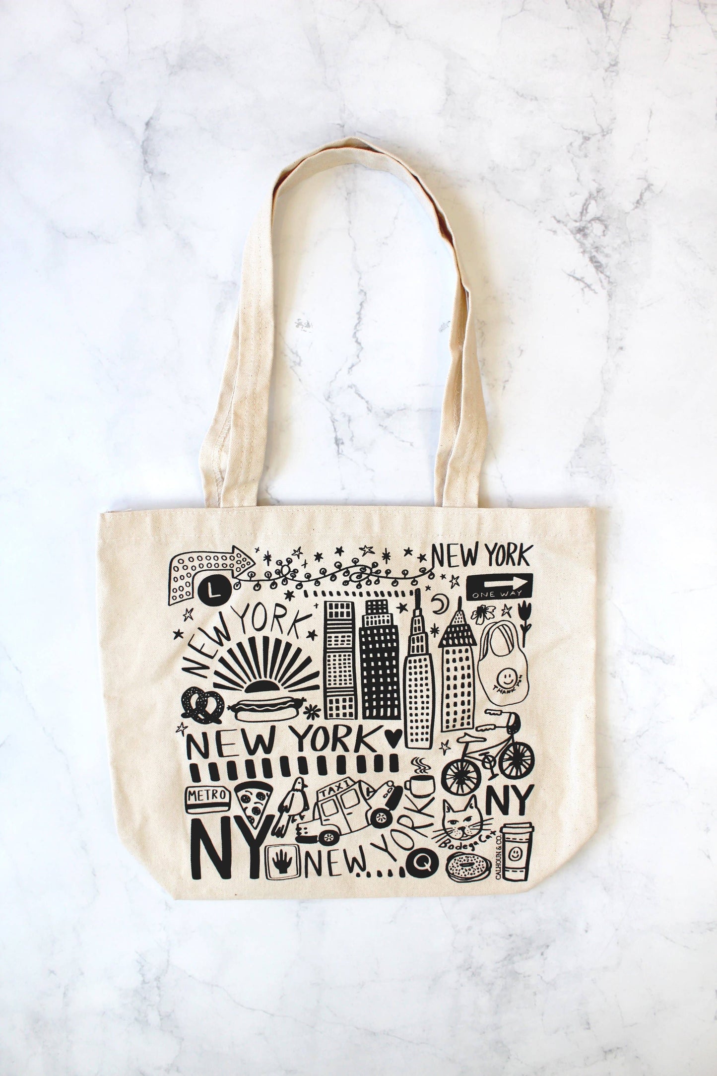 Calhoun & Co. - New York Canvas Tote Bag