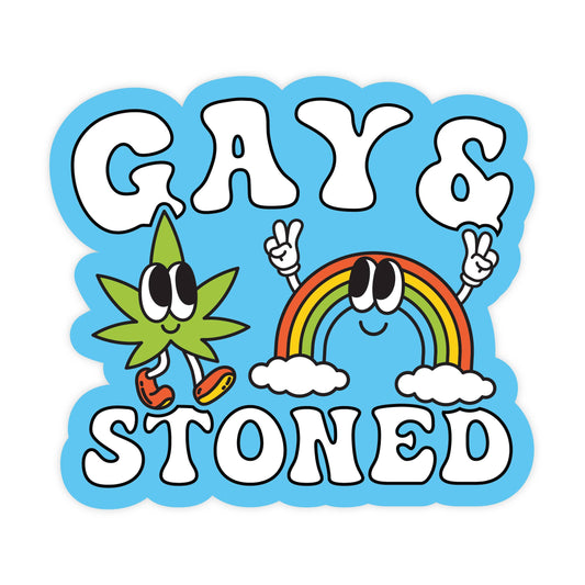 The Little Gay Shop - Gay & Stoned Sticker