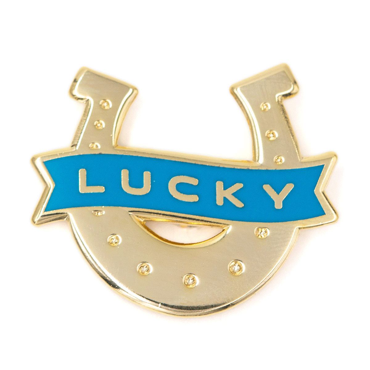 These Are Things - Lucky Horseshoe Enamel Pin