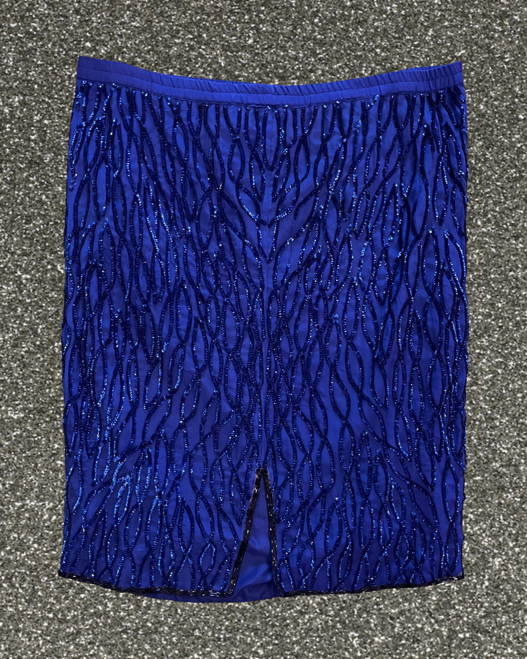 Cobalt Blue Silk & Sequin Set