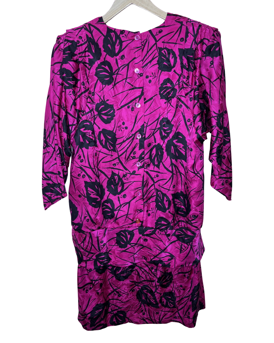 Pink And Black Silk Dress size 14